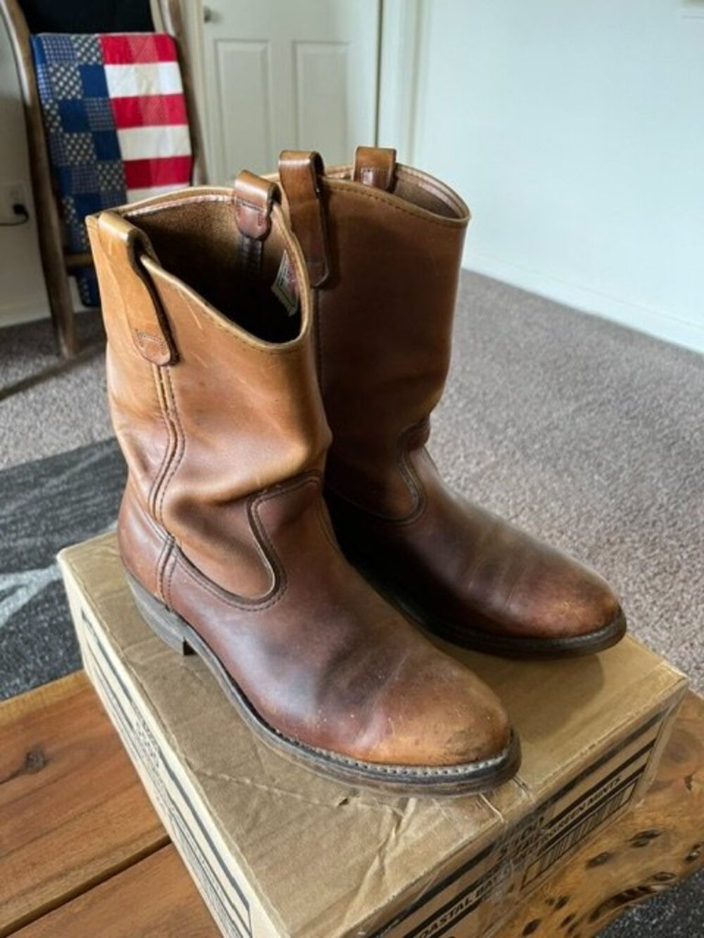Redwing Pecos 186 Western Boots 9.5D